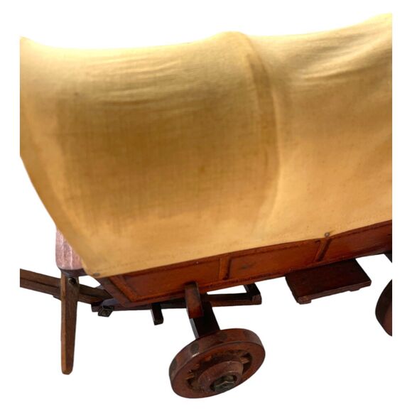 Conestoga Dodge City Covered Wagon Wooden Handmade Pioneer Model Western Decor - Picture 8 of 13
